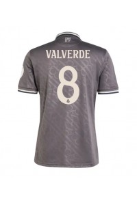 Fotbalové Dres Real Madrid Federico Valverde #8 Třetí Oblečení 2024-25 Krátký Rukáv